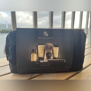 The Art of Shaving Unscented Men’s Shaving Kit - Black